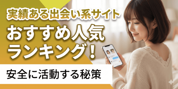 実績ある出会い系サイトおすすめ人気ランキング！安全に活動する秘策